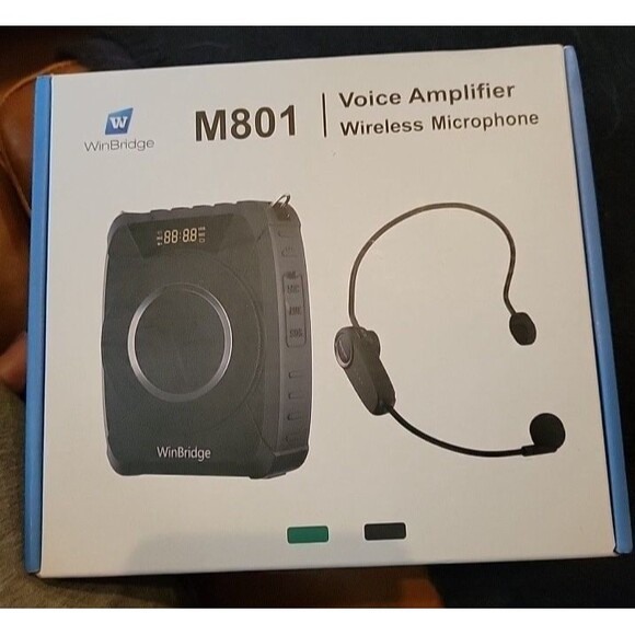 Winbridge 20W Wireless Bluetooth Voice Amplifier w/ Wireless Microphone Headset - Picture 15 of 16